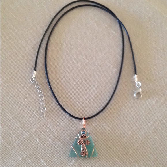 17 Pack Pendants Sea Glass Vintage Glass Wire Wrapped Hand Crafted - Picture 12 of 12